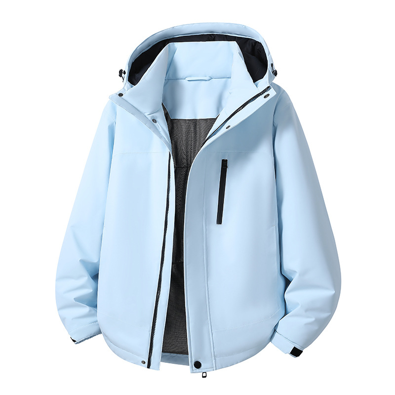 Waterproof Padded Jacket For Couples, Thermal Cotton Coat_voghion.com