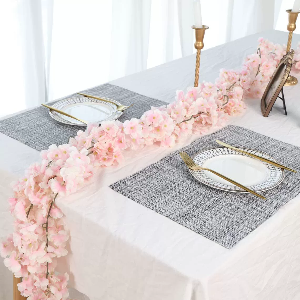 Искусственные cherry blossom гирлянда, имитационная лоза из ротанга, 15×15 см, декоративная флористическая подвеска