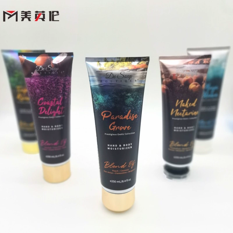 Источник завод прямой поставки 250ml Красочный крем для тела для тела для бутылок Очищающий молочный шланг поддержка маркировки