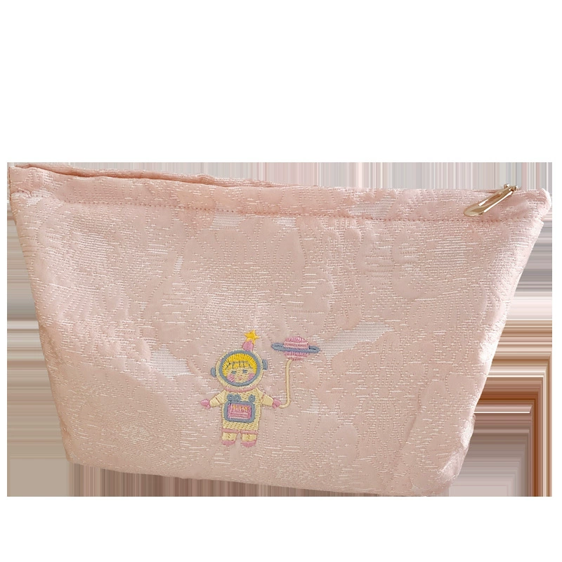 Cosmetic bag, handheld capacious shoulder bag, cute storage bag, liner