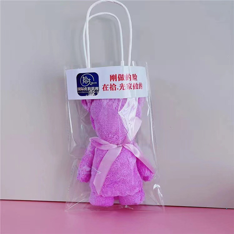 투명 가방 + 일반 곰 (색상 일치)