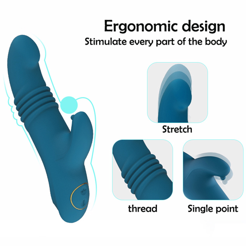 多頻伸縮搖擺棒自動伸縮震動棒AV棒女用自慰棒調(diào)情按摩棒廠家直銷