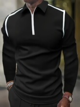 M 30892 3D Print Zip Polo Shirt ӡ������POLO�� �羳ŷ��
