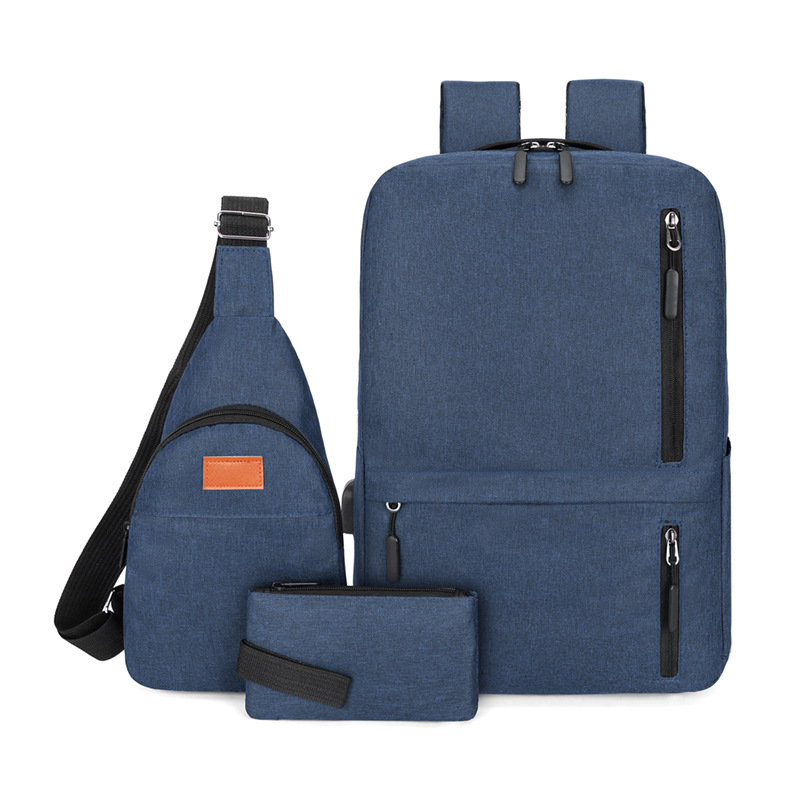 Azul (mochila, bolsa de pecho, monedero)