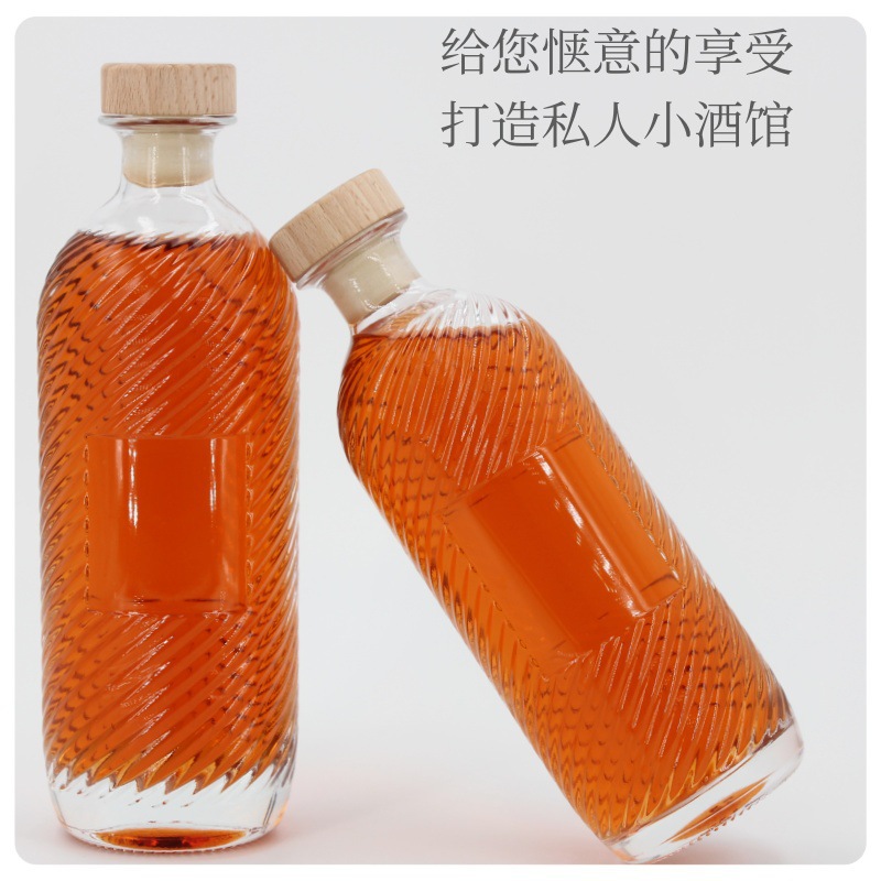 厂家直供新款高颜值玻璃酒瓶白酒瓶青梅酒桑葚酒草莓酒自酿果酒瓶