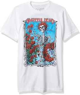 Liquid Blue Unisex Adult Grateful Dead Bertha Wheel and Rose