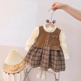 童连衣裙;童套装;普通外套