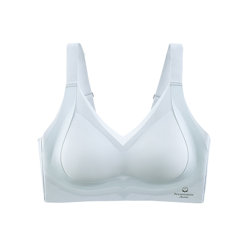 Seamless 3D Soft Support Jelly Bra for Women with Small Breasts, Push-Up, No Rims, Side Breast Reduction, Anti-Sagging Bra
