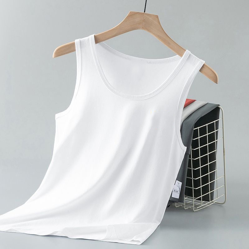 Verano nuevo chaleco de moda de hombre chaleco de cuello redondo camiseta deportiva chaleco de comercio exterior hombre explosión