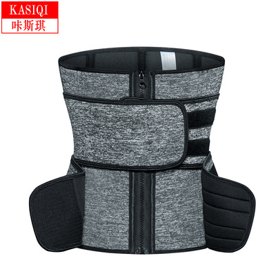 跨境氯丁橡胶双腰带束腹带收腰健身运动暴汗塑身衣waist trainers|ms