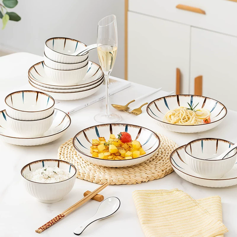 Домашняя посуда, блюда, керамика, миска для лапши и посуда, DIY свободный выбор со столовыми принадлежностями, диски или сочетания