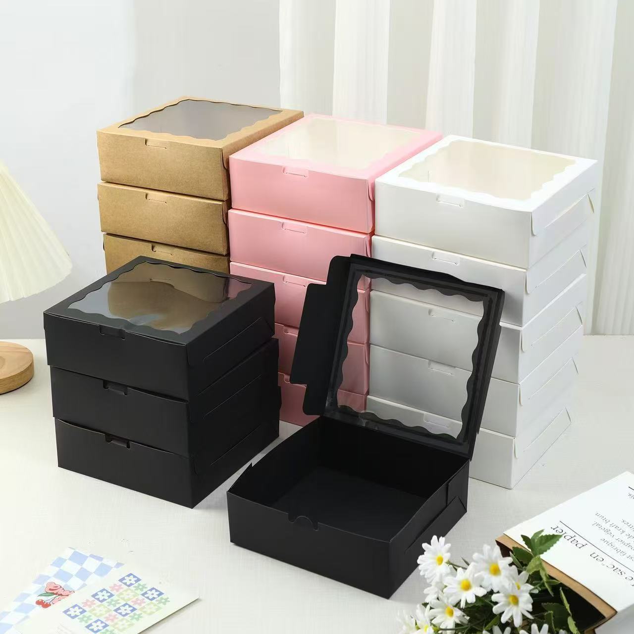 Cross-border best-selling birthday party windowed gift box, pastry and dessert wedding party packaging box, Valentine's Day
