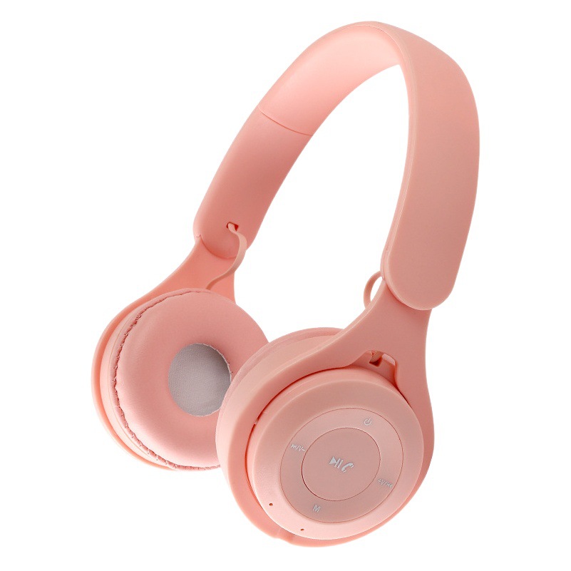 Audífonos Bluetooth Y08 transfronterizos populares con batería de larga duración, plegables, inalámbricos y sobre la oreja, en colores macaron creativos.