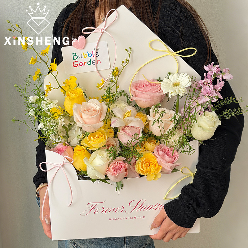 Trendy Love Letter Envelope Large Flower Box Valentine's Day New Year Gift Box DIY Floral Art Wedding Confession Flower Materials Trendy Love Letter Envelope Large Flower Box Valentine's Day New Year Gift Box DIY Floral Art Wedding Confession Flower Materials