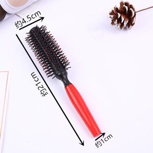 Red Curly Hair Comb Massage Combing Hair Comb Plastic Cosmetic Comb Air Bag Hair Round Comb Yiwu Two Yuan Shop