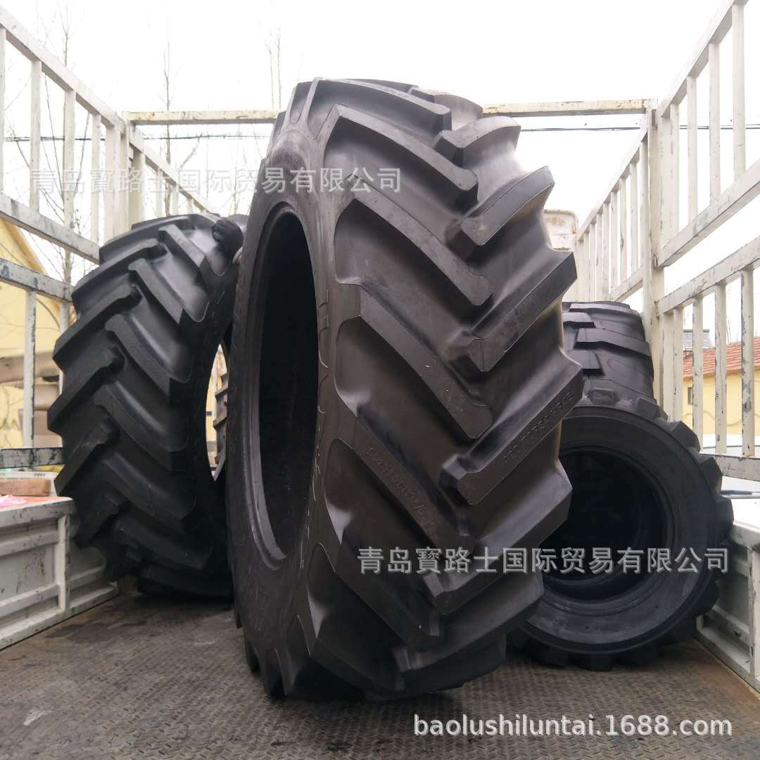 真空钢丝拖拉机轮胎  480/70R34 人字花纹