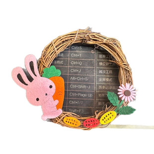 Blast Harvest Festival Easter Decorative Supplies Rattan Ring Creative Pendant