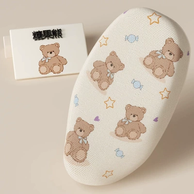 Emma Yadi Electric Car Seat Cover, Electric car cushion - candy-bear-m-size