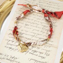 跨境波西米亚风不锈钢花朵海星珍珠项链丝巾彩珠撞色吊坠个性饰品