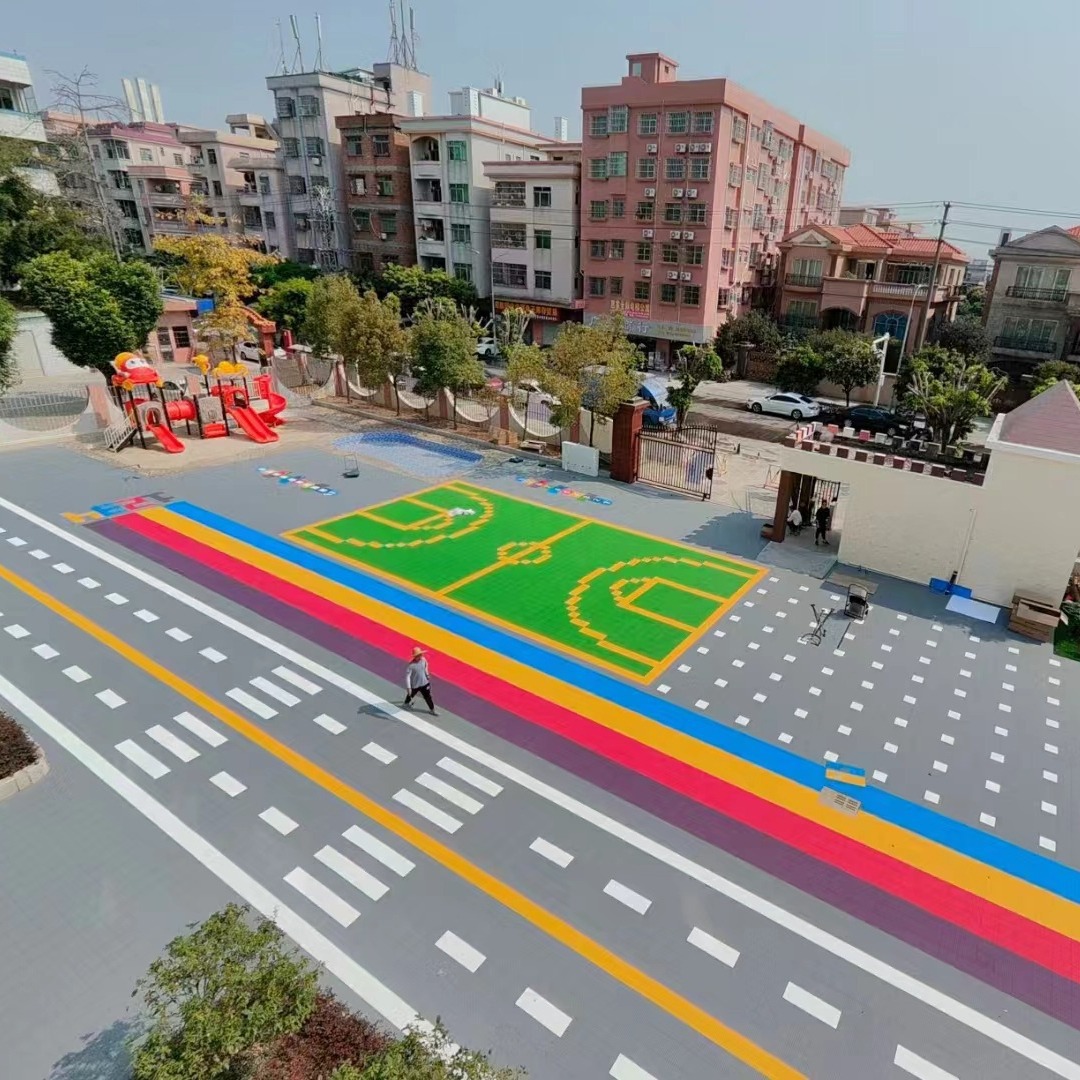室外運動地板籃球場地板懸浮拼裝地板戶外運動地板幼兒園拼裝地板