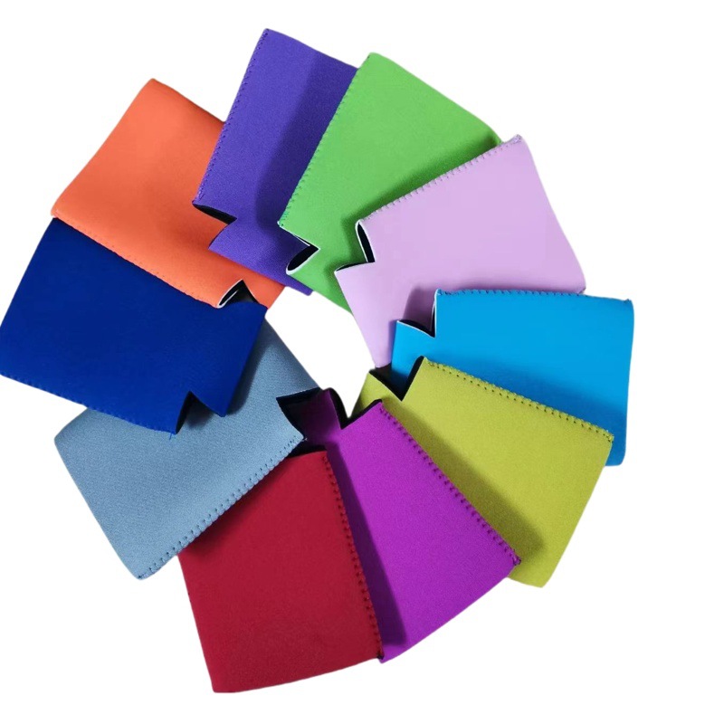 SOURCE manufacturer solid color diving material can Cola cup cover neoprene wine beer bottle cover color