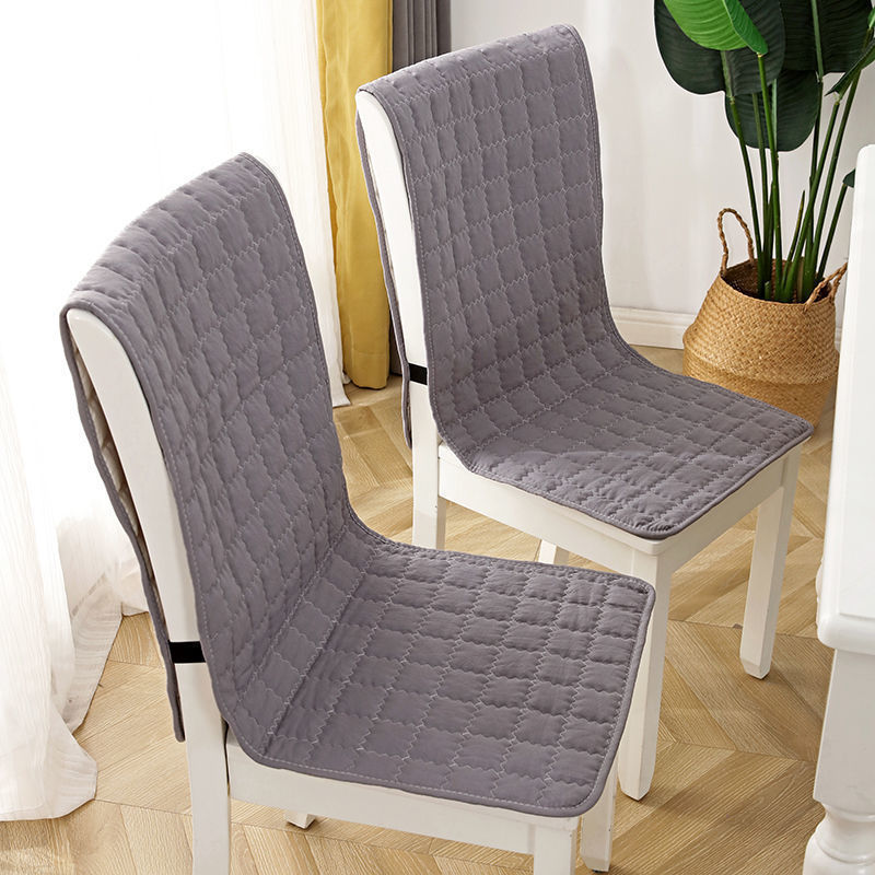 Chair Back Cover, Universal Fabric One-Piece Seat Cushion and Backrest for All Seasons, One-Piece Computer Dining Table and Chair One-Piece Seat Cushion Cover