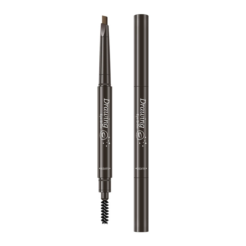 Double-sided Automatic Waterproof Triangular Eyebrow Pencil, No-smudge, Built-in Brush, 6 Shades