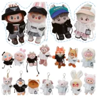 17cm Labb labubu матка одежда плачущая матка lulu свинья 10 см хлопковая кукла трендовая куртка брюки