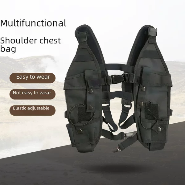 Tactical crossbody bag outdoor chest bag military fan multi-functional small waist bag tool shoulder bag cycling men's chest bag wholesale