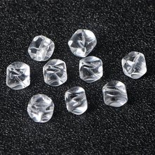 7天然白水晶方糖净体水晶饰品配件材料不规则白水晶方块散珠