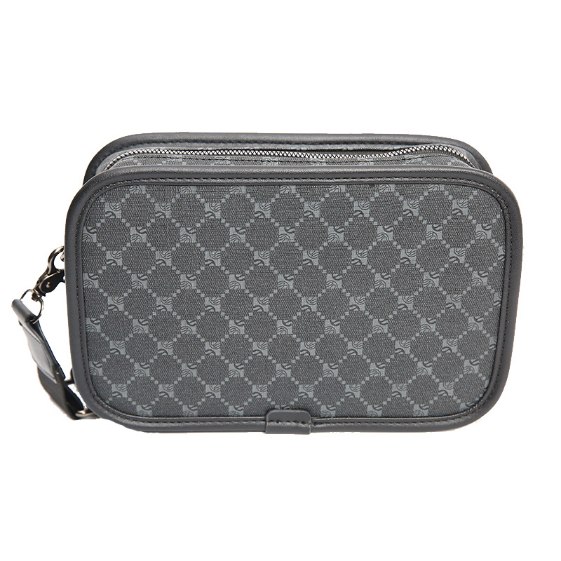 Bolso de hombro de la moda a cuadros moda callejera bolso de hombro pequeño bolso de mensajero de los hombres del estilo coreano bolso cuadrado pequeño del viajero ocasional bolso de los hombres