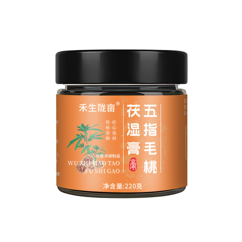 Wuzhi Maotao Fu ウェットペースト 手蒸し固形小豆ペースト 220g ボトル入り 水に浸したすぐに食べられるペースト|undefined