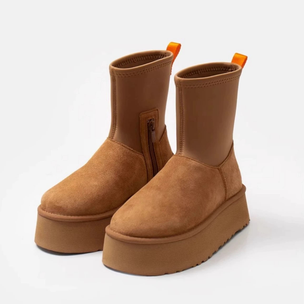 Сапоги снеговые Martens, зимние ботинки на платформе с эластичной флисовой подкладкой, новые коллекции