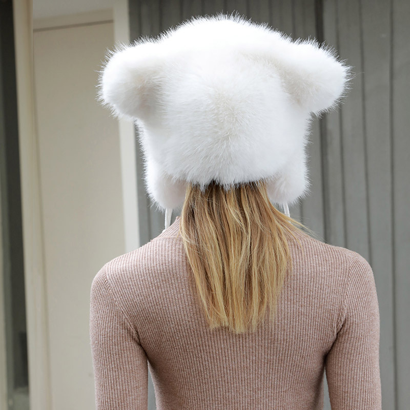 Nuevo sombrero transfronterizo de otoño y invierno noreste de la cabeza grande torrent gorra montar al aire libre invierno caliente gorra protector de orejas