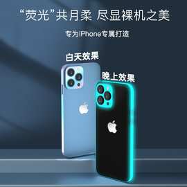 适用iPhone15Pro夜光苹果炫彩侧边保护膜抗指纹边框膜Max手机贴膜