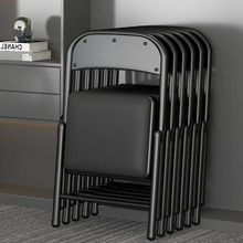 折叠椅简易凳子靠背椅家用子便携电脑椅培训会议椅餐椅宿舍办公椅