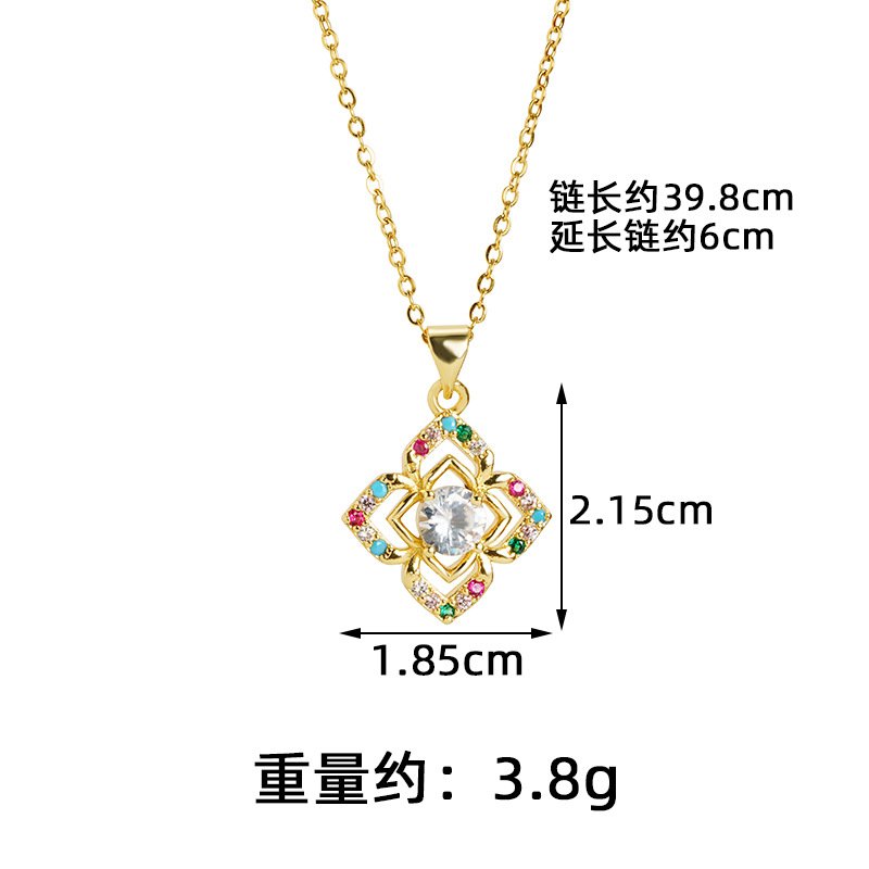 Collar de oro de arena transfronteriza de Vietnam ligero de lujo diamantes huecos pendientes de flores mujeres joyas de alto nivel de estilo europeo