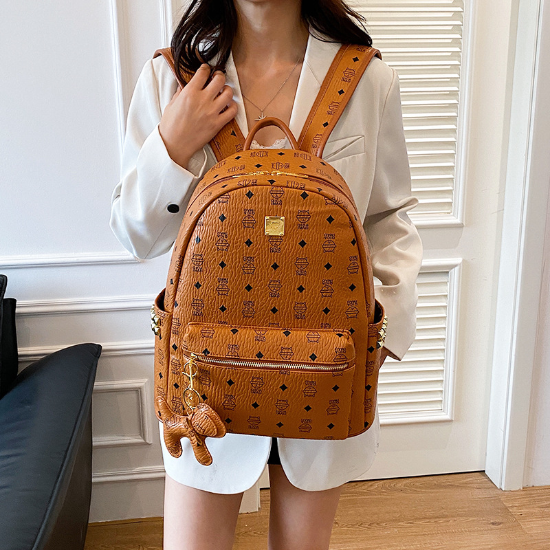 Mochila coreana de gran capacidad para mujeres caricatura lindo gatito mochila de estudiantes universitarios viaje al aire libre mochila de viaje