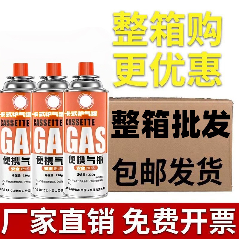 Portable Cassette Stove Gas Canister Outdoor Gas Stove Butane Liquefied Gas Fuel Gas Small Gas Bottle Gas Tank