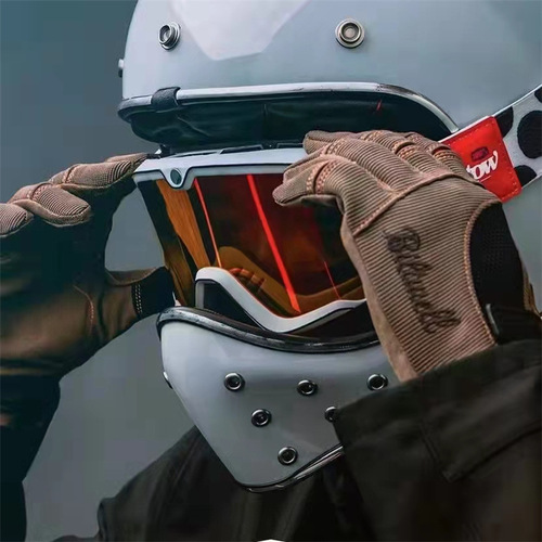 Retro Harley goggles motorcycle helmet goggles windproof transparent motorcycle half helmet full helmet universal myopia glasses