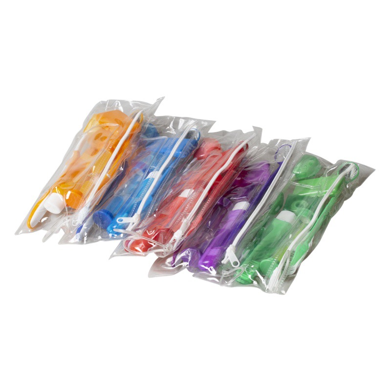 Kit de cuidado dental transfronterizo, juego de ocho piezas portátil, cepillo de dientes invisible disponible en 5 colores