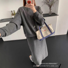 琪镌绘制秋季款卫衣运动套装女宽松显瘦洋气减龄纯色两件套190516