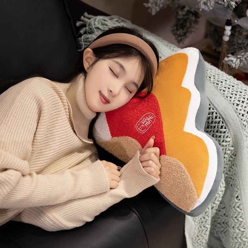 Mountain-backed pillow landscape painting waist pillow internet celebrity sofa living room waist station mountain-shaped Chinese-style waist protection office chair cushion 3