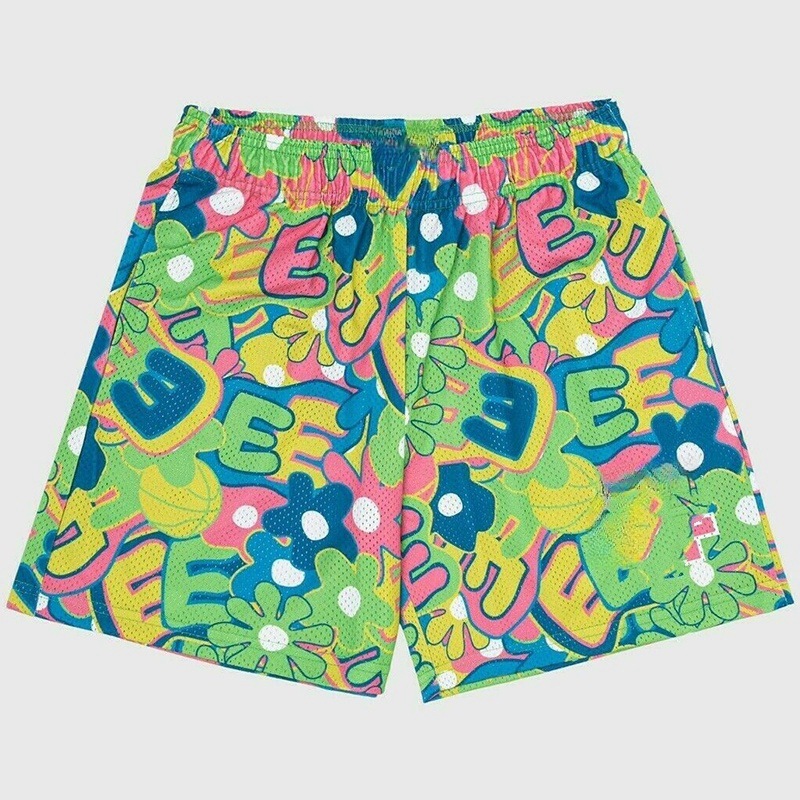 Pantalones deportivos estadounidenses para hombres y mujeres, pantalones de acondicionamiento de verano, pantalones de malla transpirables, sueltos, secos rápidos, pantalones de pareja.