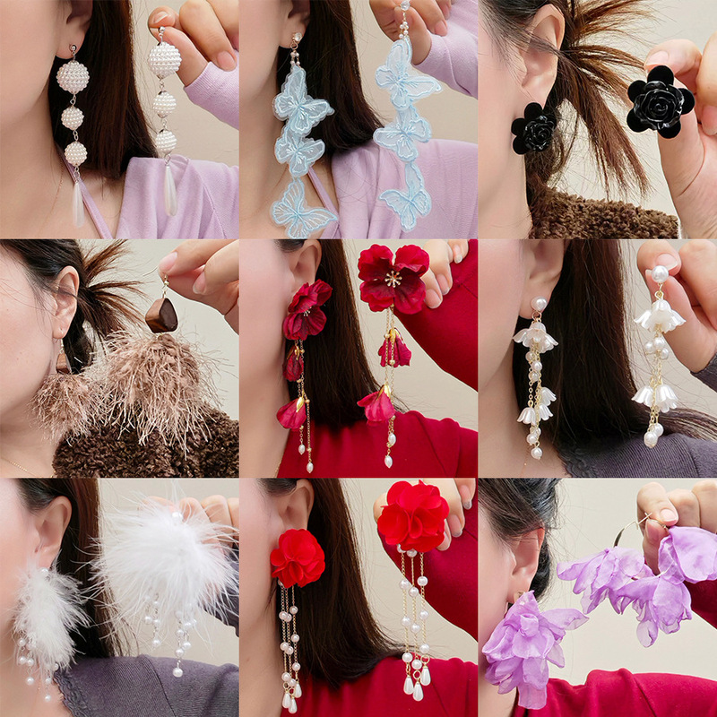 High-End, Retro, High-End, Beautiful Earrings, Exaggerated, Unique, Chic, European and American Luxury Earrings High-End, Retro, High-End, Beautiful Earrings, Exaggerated, Unique, Chic, European and American Luxury Earrings