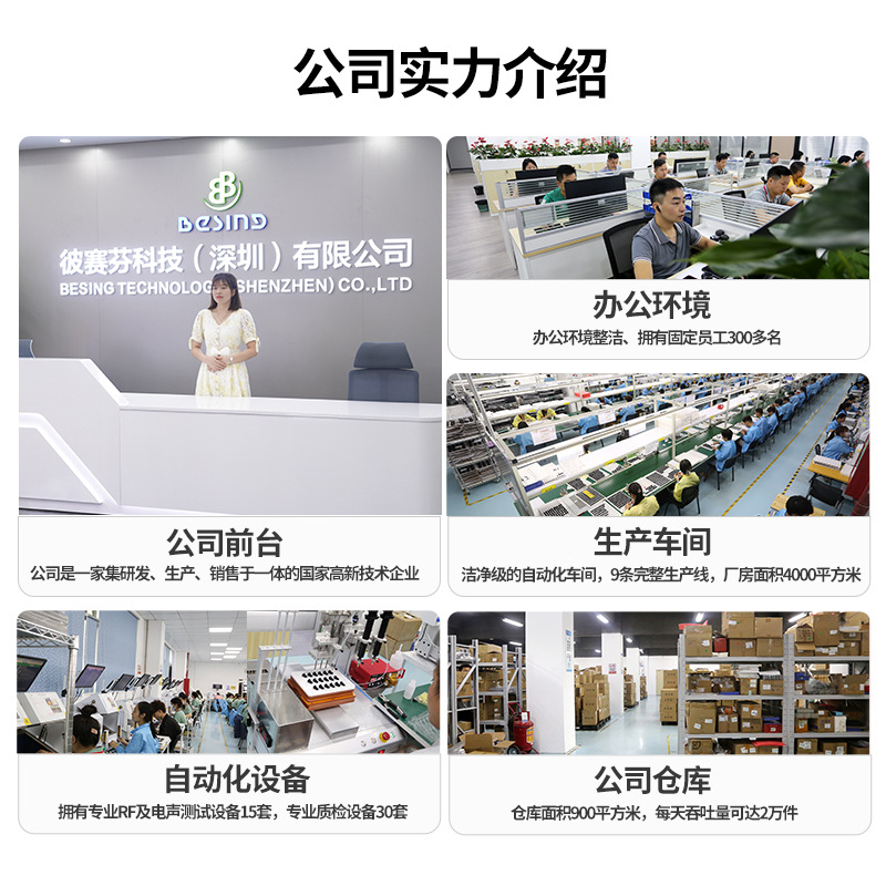 Huaqiang North impermeable auriculares Bluetooth de alta calidad de sonido Nuevo inteligente de reducción de ruido de alta calidad de sonido TWS auricular inalámbrico montado en el oído