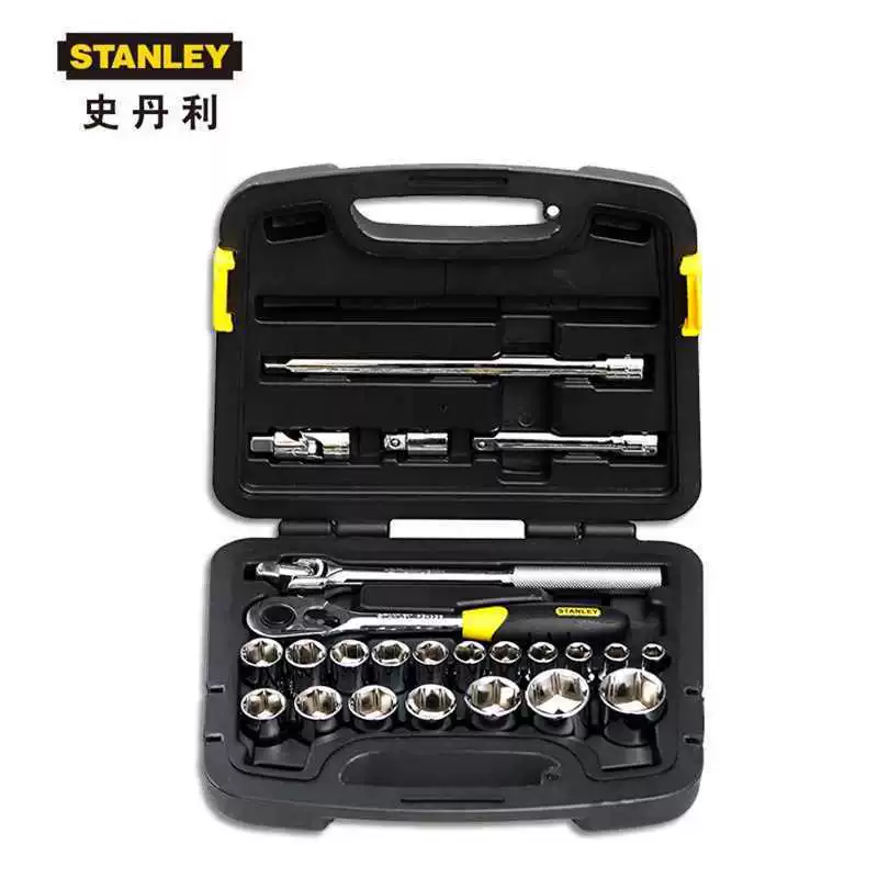 Метрический набор Stanley, 24 предмета, 12,5 мм, универсальный ключ с трещоткой, 91-939-22