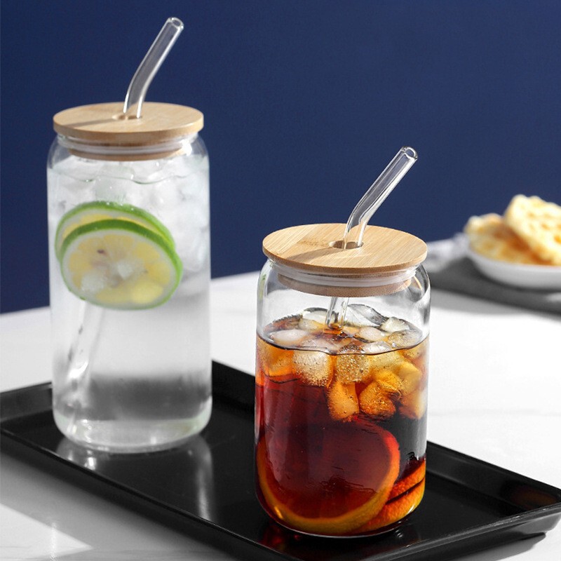 Wholesale ins Creative Coke Cup Straw Glass Water Cup Nordic High Temperature Resistant Milk Juice Cup Beer Cup