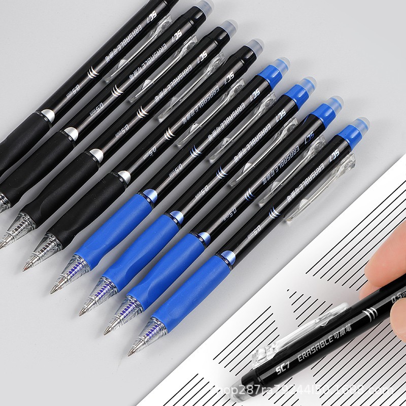Press the Erasable Gel pen 6 boxed Primary School students rub easy thermal erasable pen bullet 0.5 replaceable Core
