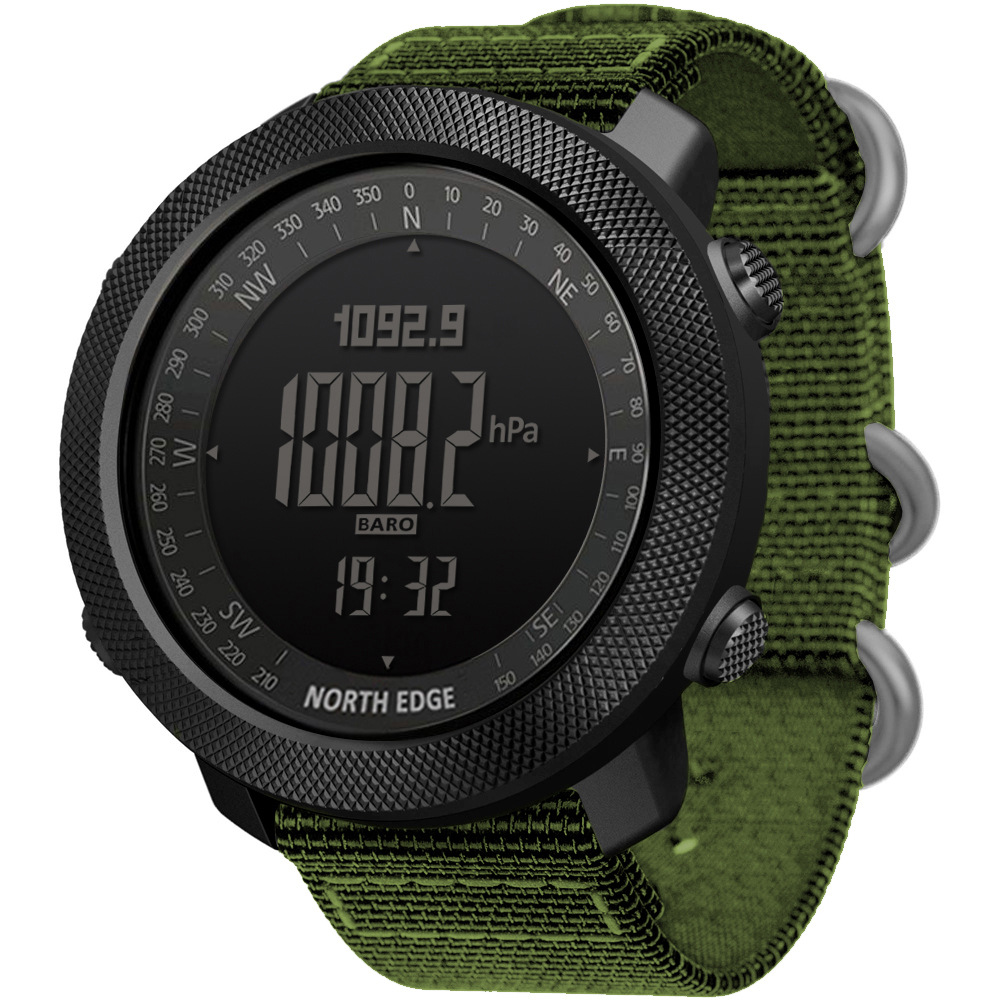 Deportes al aire libre impermeable reloj inteligente altura aire presión brújula termómetro multifuncional montañismo natación reloj de pulsera